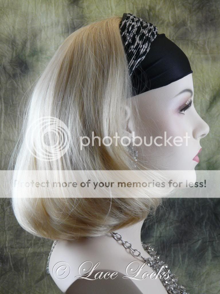 Paris Hilton Headband Hair Extension 14" Platinum Blonde with FOUR